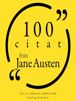 cover image of 100 citat från Jane Austen
